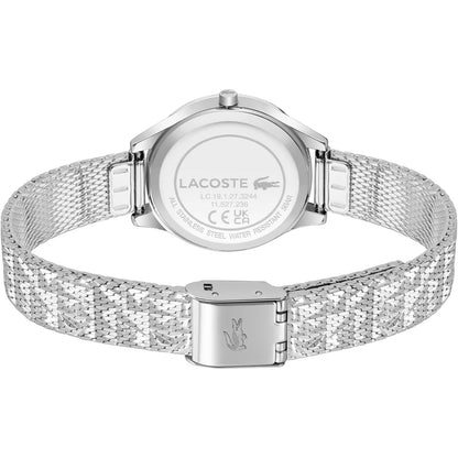 LACOSTE 2001501 SILVER STEEL BAND PINK DIAL FOR WOMEN
