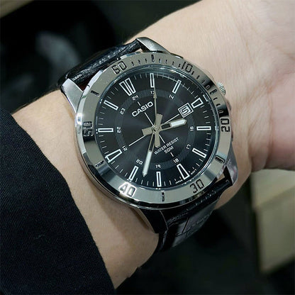 Casio MTP-VD01L-1C Men's Black Dial Casual Analog