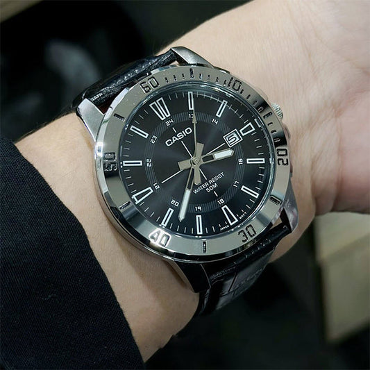 Casio MTP-VD01L-1C Men's Black Dial Casual Analog