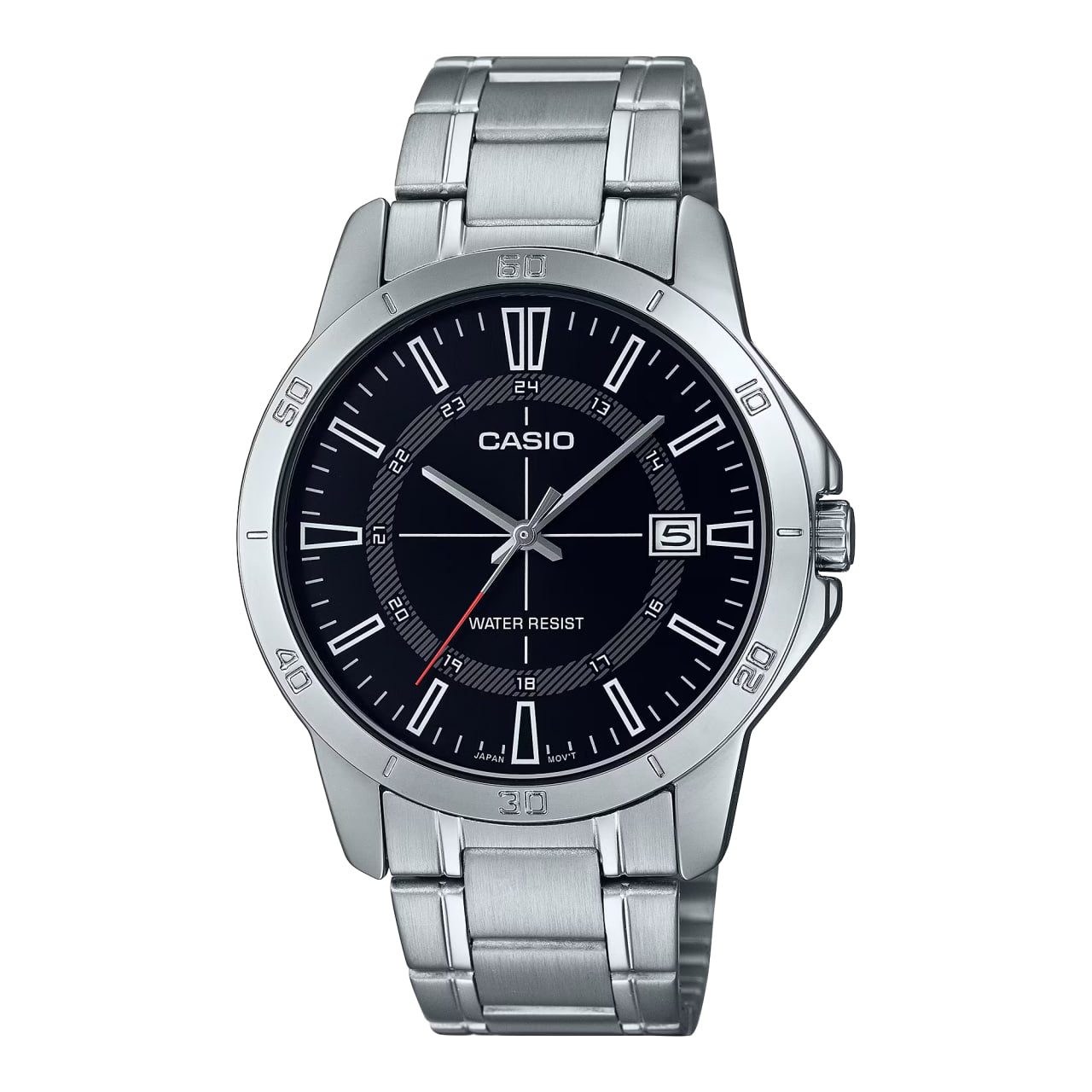 Casio MTP-V004D-1C Black Dial Stainless Steel Watch