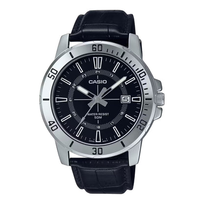 Casio MTP-VD01L-1C Men's Black Dial Casual Analog