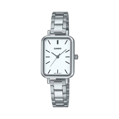 CASIO LTP-V009D-7E Round Square White Metal Women's Watch