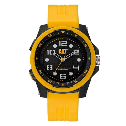 CAT LP.160.27.131 Yellow Rubber Band Black Dial For Men