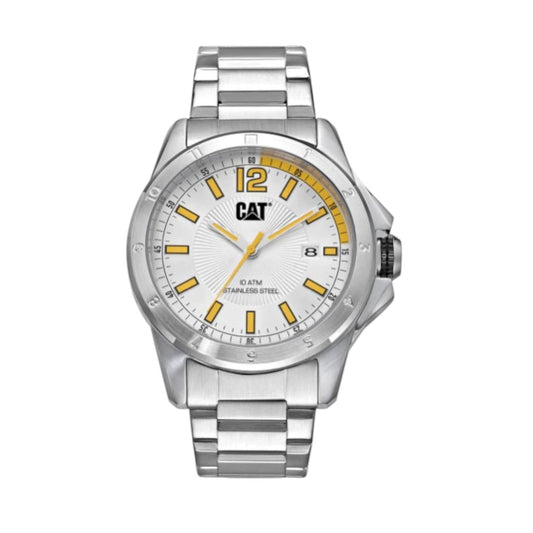 CAT YW.141.11.237 Silver Steel Band White Dial For Men