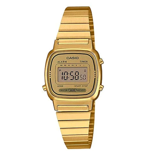 Casio Vintage Full Golden St.Steel Digital LA670WGA-9D