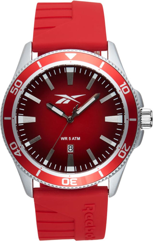 Reebok RV-COT-G3-A1IR-RW Red Rubber Band Red Dial For Men
