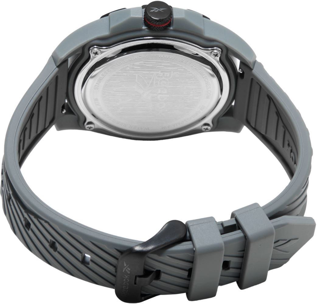 Reebok RV-EMB-G3-PAIA-AW Grey Rubber Band Grey Dial For Men