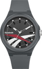 Reebok RV-RUN-G2-PAIA-AW Grey Rubber Band Grey Dial For Men