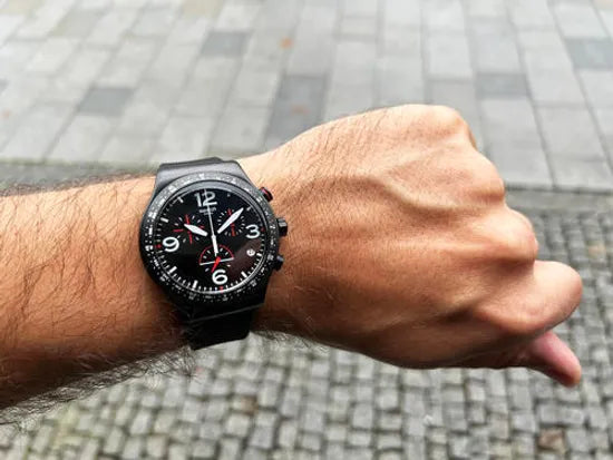 Swatch Men Watch BLACK IS BACK YVB403