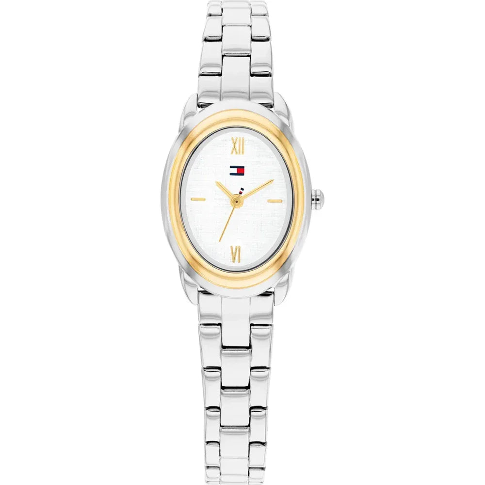 TOMMY HILFIGER 1782874 SILVER STEEL BAND WHITE DIAL FOR WOMEN