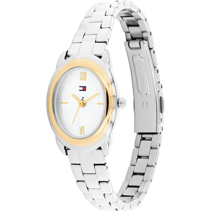 TOMMY HILFIGER 1782874 SILVER STEEL BAND WHITE DIAL FOR WOMEN