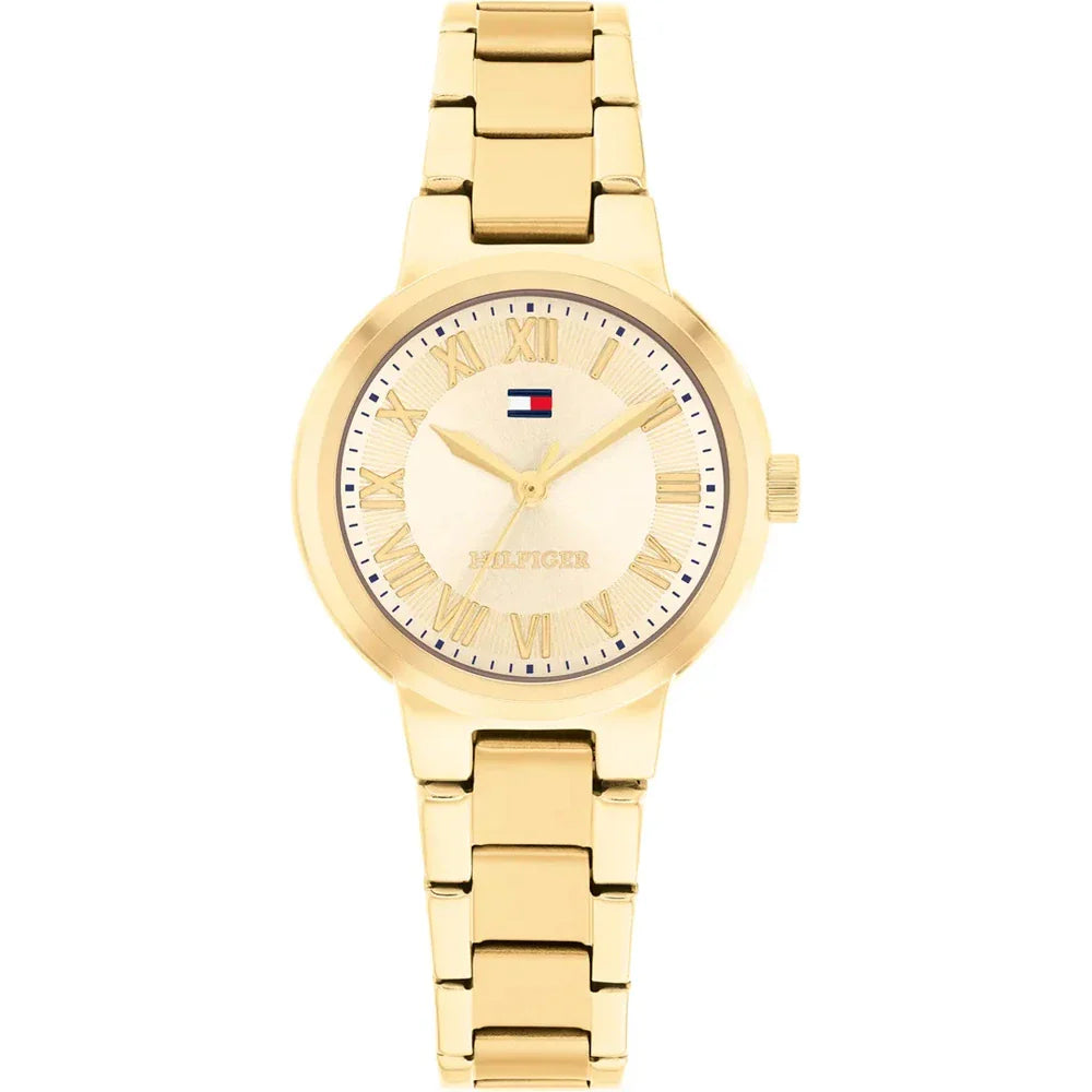 TOMMY HILFIGER 1782905 GOLDEN STEEL BAND GOLDEN DIAL FOR WOMEN