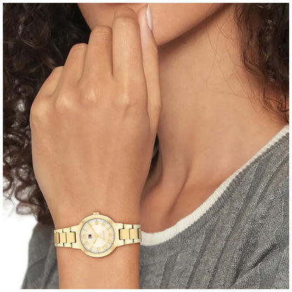 TOMMY HILFIGER 1782905 GOLDEN STEEL BAND GOLDEN DIAL FOR WOMEN