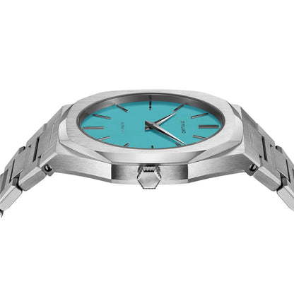 D1 MILANO D1-UTBU08 SILVER STEEL BAND TIFFANY BLUE DIAL FOR MEN